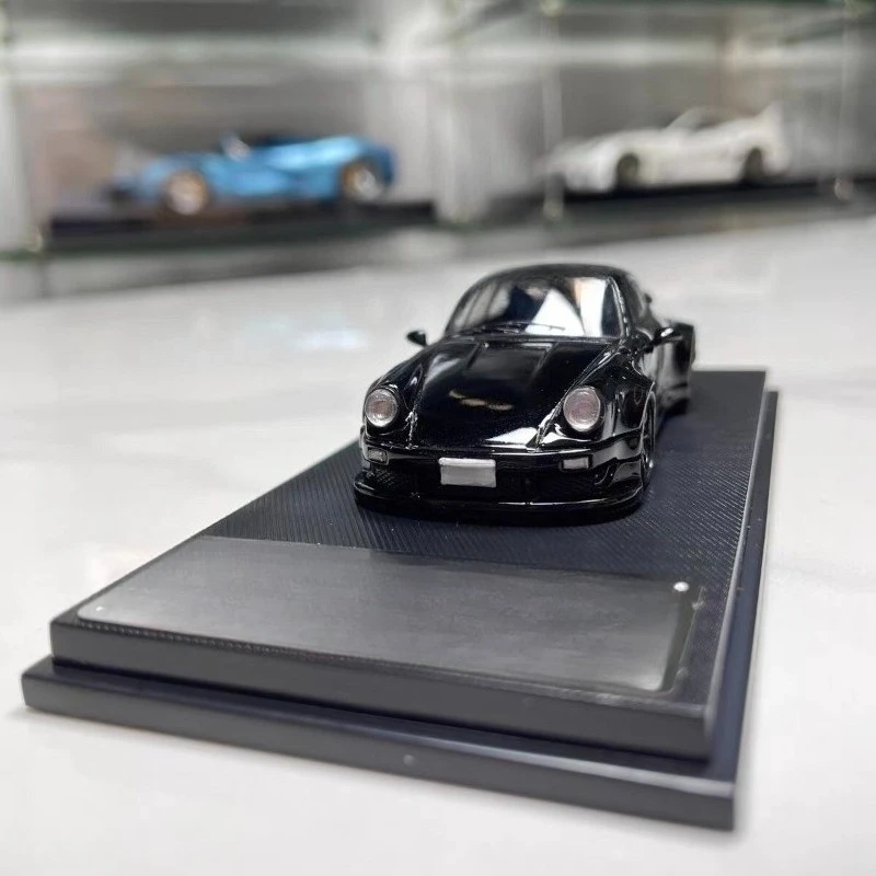for MC Porsche RWB930 Marlboro Widebody Whalewing Edition 1:64 Alloy Car Model Collectible Ornament