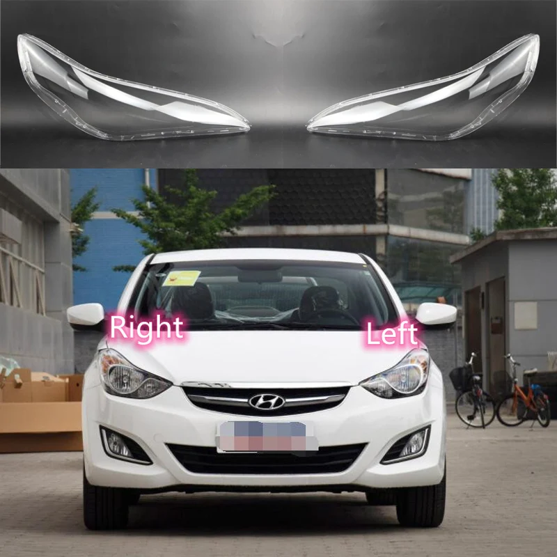 

For Hyundai Elantra 2012 2103 2014 2015 2016 Lampshade Headlight Shell Headlamp Lamp Cover Transparent Shade Lens