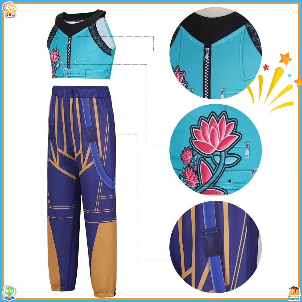 KPop Zoey Costume Cosplay Parrucca Donna Ragazza Carnevale di Halloween Comic-con Abiti da gioco di ruolo per feste