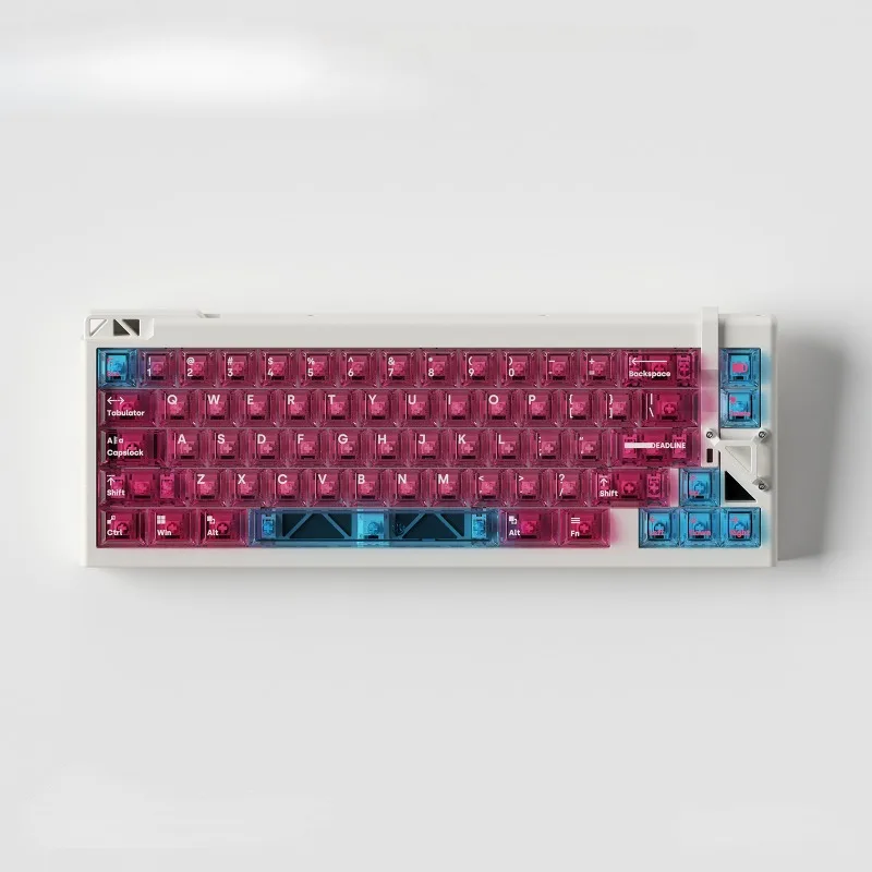 Imagem -02 - Teclas para Teclado Mecânico Personalizado Keycap Perfil Cereja Rosa Transparente pc Mifuny 130 Teclas Verão