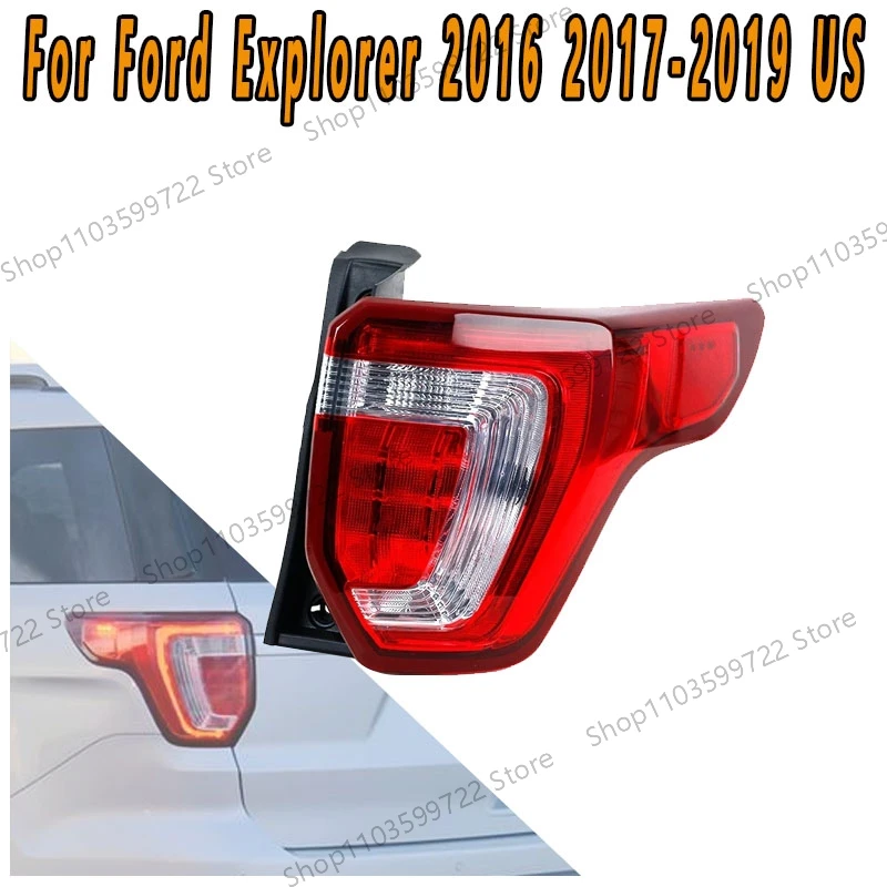 For Ford 2016 2017 2018 2019 US Explorer Rear Bumper Light Rear Brake Light LED Taillight Steering Indicator Warning Light