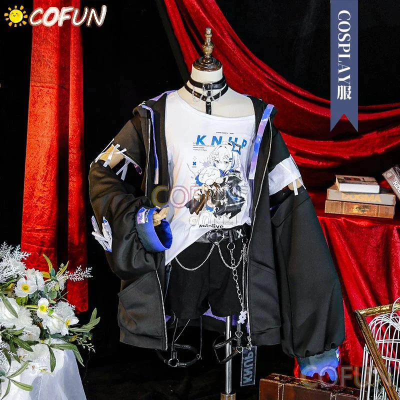 COFUN Hololive Vtuber Amane Kanata Cosplay Costume Fourth Generation Students Halloween Outfits Women Suit Uniform