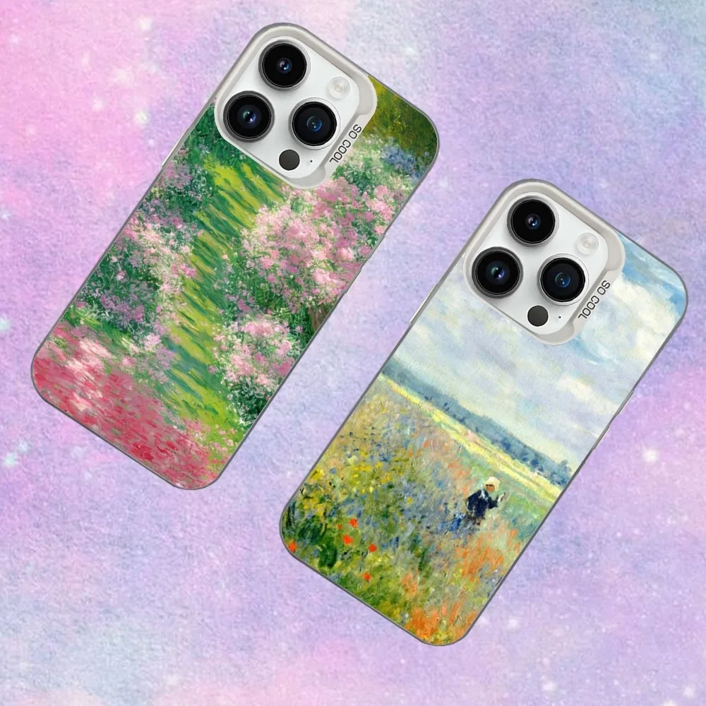 

Monet Claude Phone Case For iPhone 16,15,14,13,12,11,Mini,Pro,SE,MAX White Matte Shockproof Cover