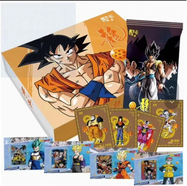 بطاقات متجر بطاقات أنيمي دراغون بول، صندوق بطاقات معزز، لعبة بطاقات التداول، لعبة مجموعة شخصيات الرسوم المتحركة سوبر سايان سون جوكو