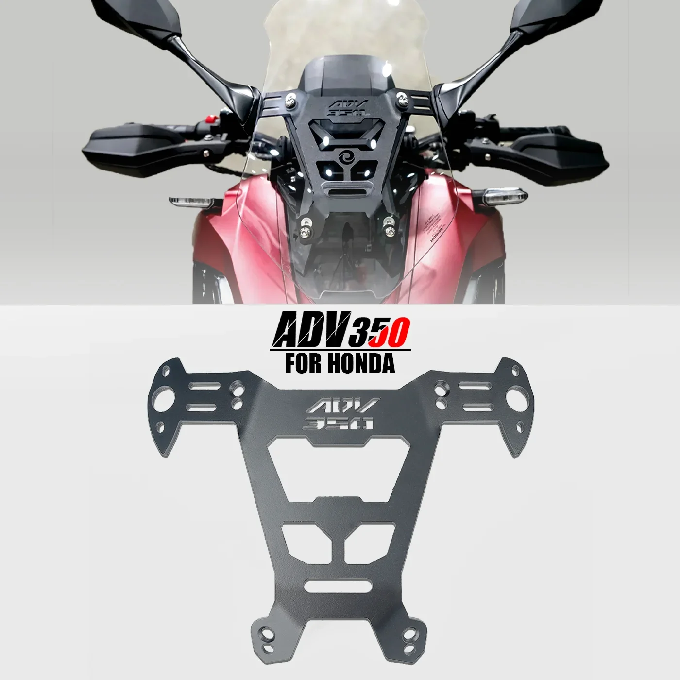 ADV350 Fit HONDA ADV350 ADV 350 2022 2023 Side Mirrors Bracket Kit Windshield Rearview Mirrors Holder