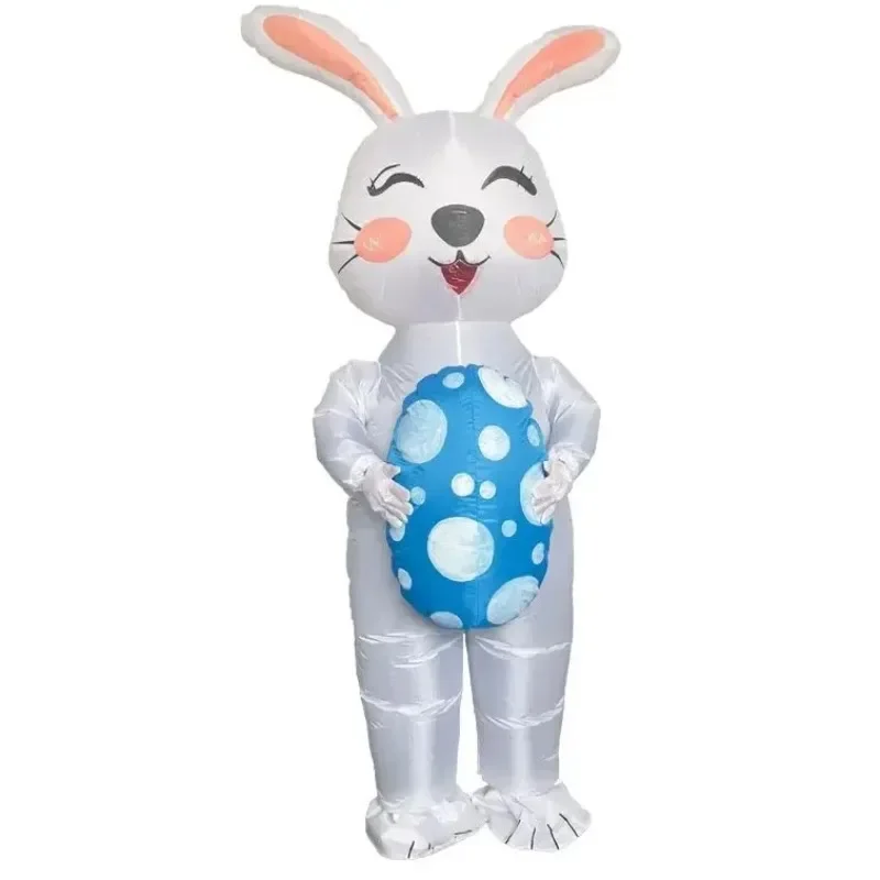 

Easter Bunny Mascot Costume for Adults Festival Rave Outfit Atmosphere Props Men Women Stage Show Circus Fancy Wear 2025