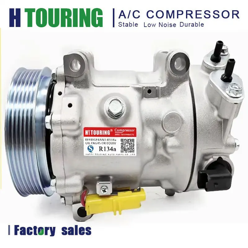 SD7C16 AC Compressor For Citroen Berlingo C4 Picasso I  Peugeot 607 Sedan 307 SW CC 508 9684458880 9684958080 9684960280 6453ZC