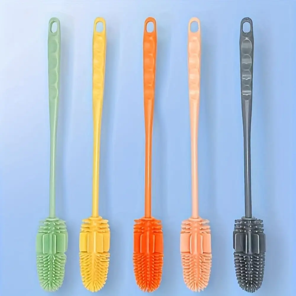 Silicone Sports Bottle Brush Long Handle 4
