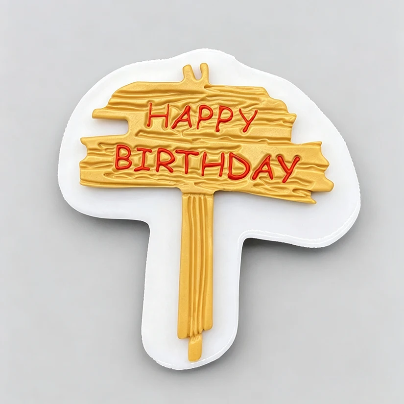 Geburtstags-Silikonform für Zuckerguss, Harzwerkzeuge, Cupcake-Backform, Fondant-Kuchendekorationswerkzeuge – Detail 13
