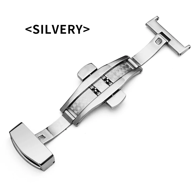 

Stainless steel butterfly buckle polished buckle bright strap buckle 16mm 20mm 22mm 10/12/14/18mm strap buckle accessories