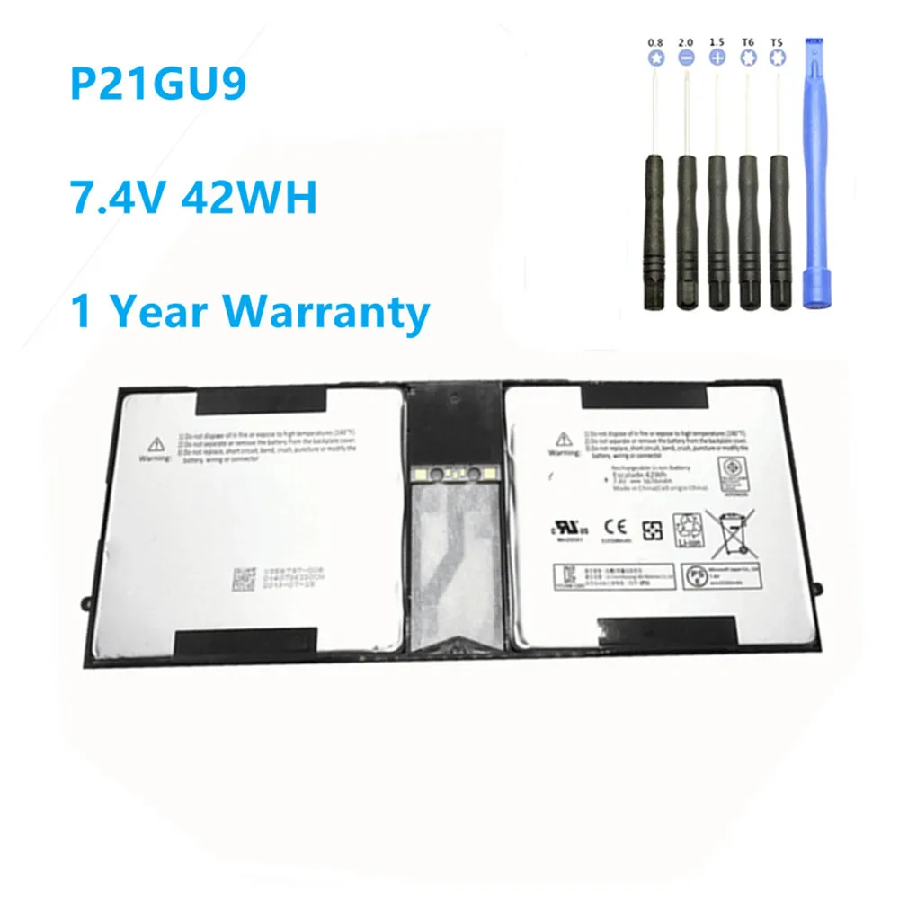 

7.4V 42WH/5676mAh P21GU9 Laptop Battery For Microsoft Surface Pro 2 1601 Pro 1 1514 2ICP5/94/104 P21GU9