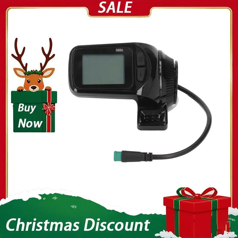 Universal for e -Bike LCD Display S866 - 24V 36V 48V 60V Meter for Electric Bikes & Scooters, Low Failure Rate