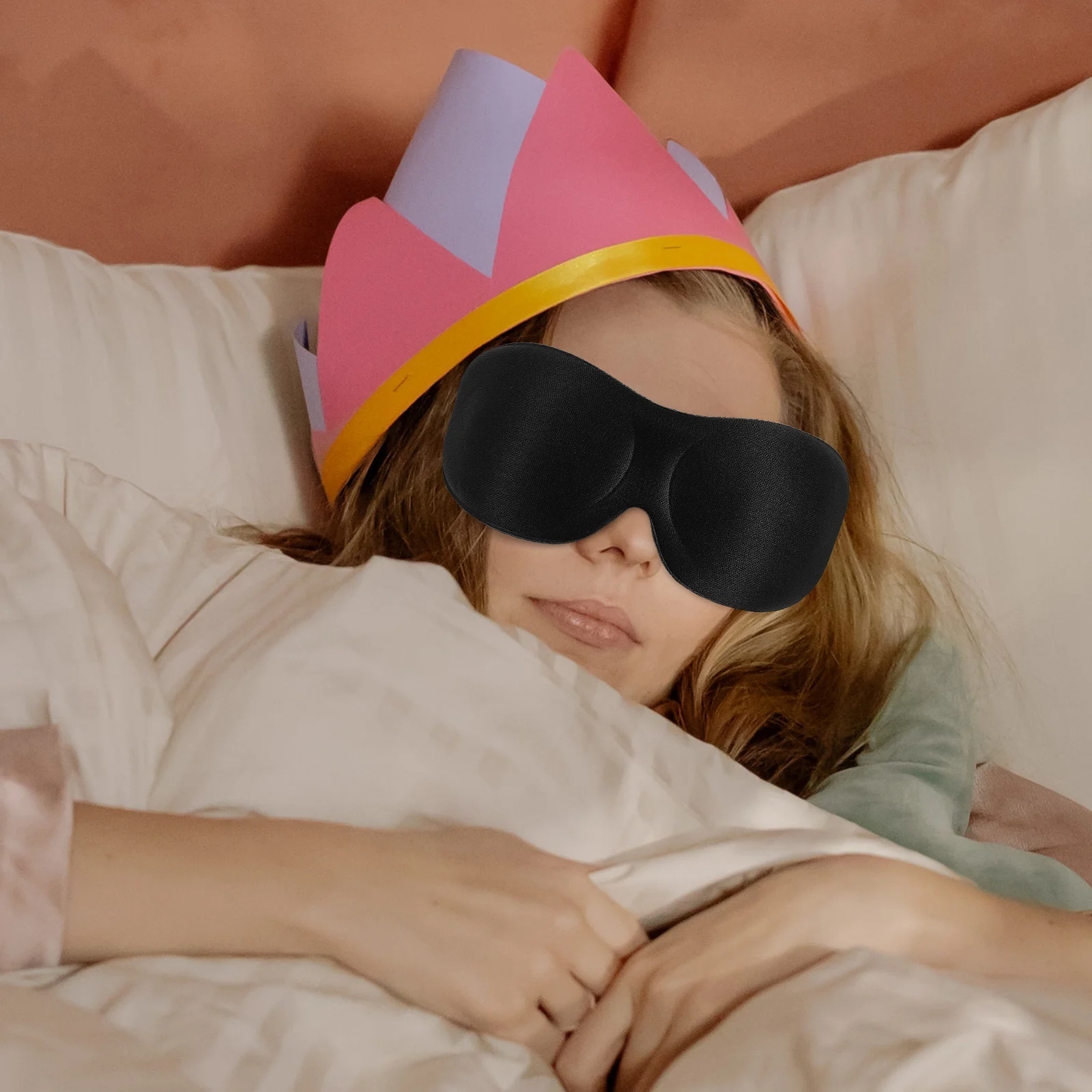 

Sleeping Mask Sleep Blindfold 3D Eye Mask Travel Nap Light Block Comfortable Lightweight Black Sleep Blindfold