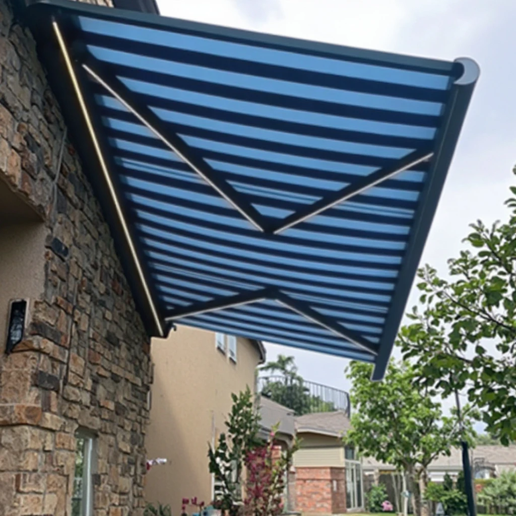 Retractable Garden Aluminum Folding Arm Awning Outdoor Full Cassette Awning Windproof Automatic/Manual/Remote Control  Customiza