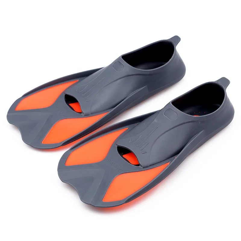 ALOMA Kids Swimming Learning Aid Short Flippers Size 30-37 Beginner Swimmer Bi-Fin Frog Shoes Diving Gear