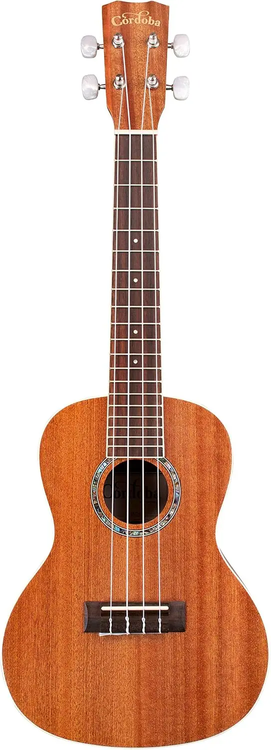 Concert Ukulele 15CM – Handcrafted with Mahogany Top, Back & Sides, Authentic Abalone Rosette, and Satin Finish
