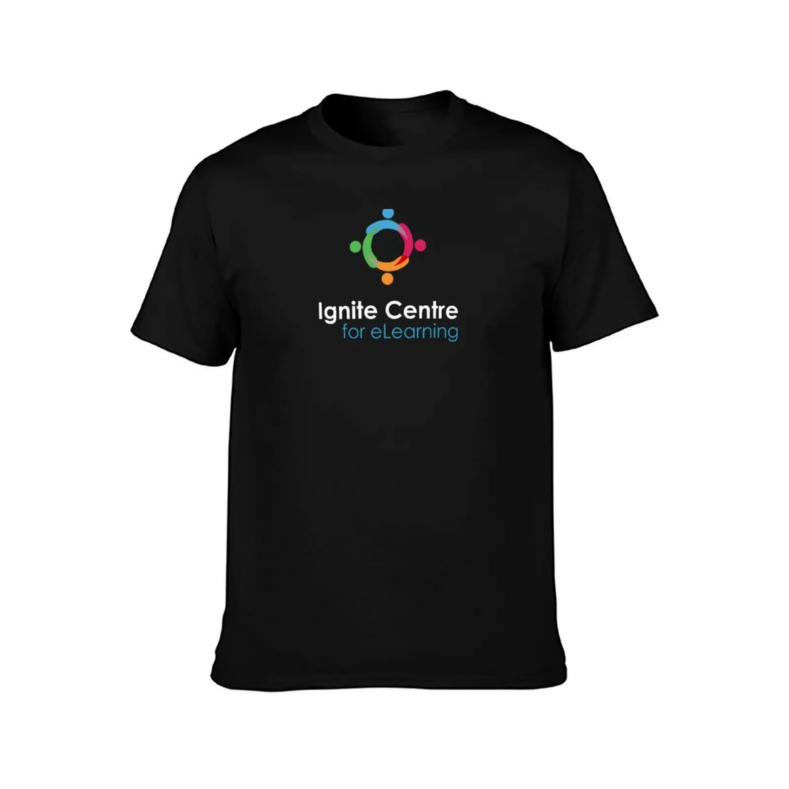 Ignite Centre Official Merch (on black) T-Shirt Summer Casual Cotton Tee Oversized Streetwear Tops Vintage Graphic Print