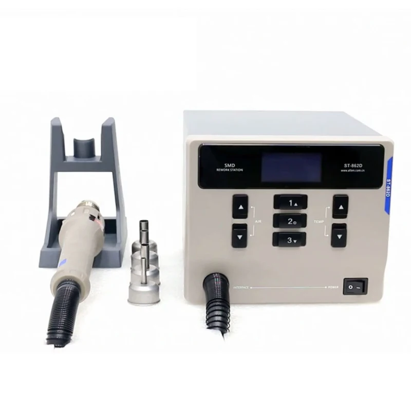 ST-862D hot air gun digital display constant temperature BGA rework station automatic sleep mobile phone PCB welding repair tool