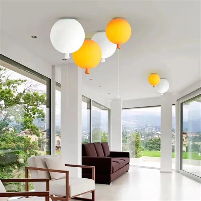 Memory Ceiling Lamp Nordic colourful balloon lamp for Children's Room Amusement Park Bedroom led Acrylic hanging dining light