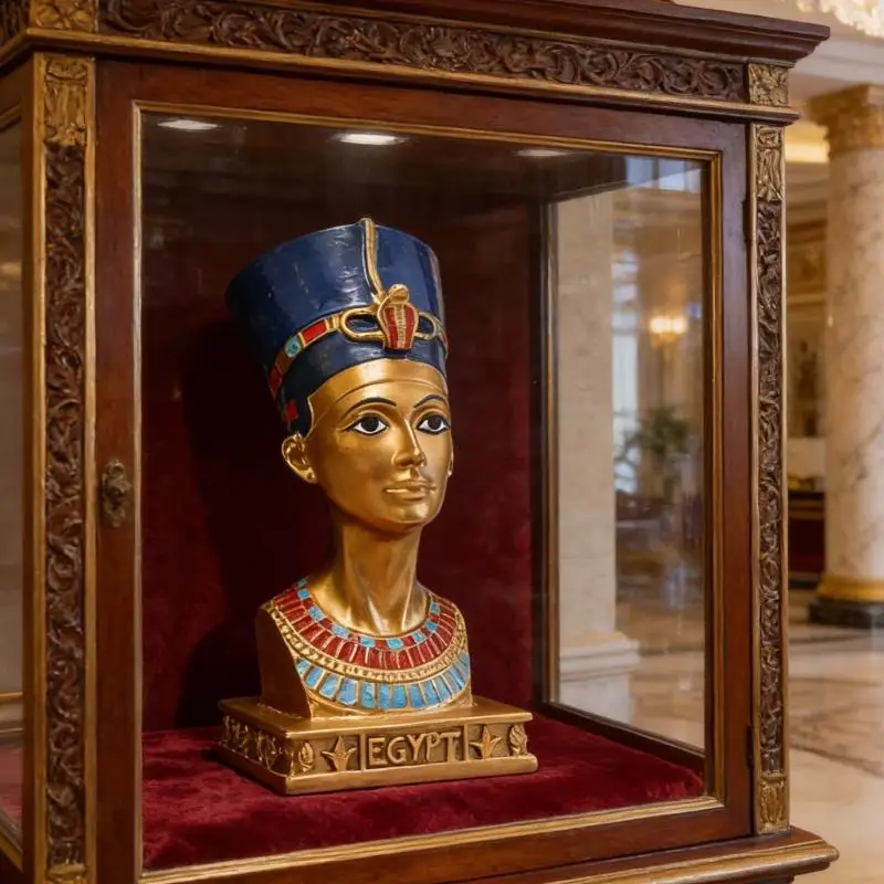 1/2Pcs Egyptian Resin Decors Statue Ethnic Fashion Collectibles Home Ornament D2RD