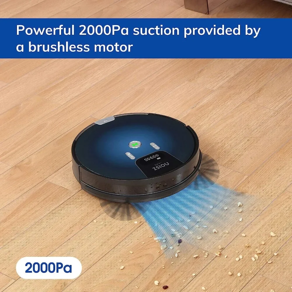 

S8 Pro Robot Vacuum Cleaner-W, 2000Pa, Route Planning, Auto Boosts on Carpets, ElectroWall, Good for Hard Floors, Medium