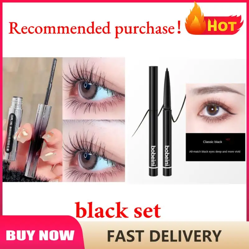 Mascara allongeant pour recourber les cils, brosse d'extension de cils, imperméable, longue durée, barre de fer en métal, tête de brosse, beauté, maquillage