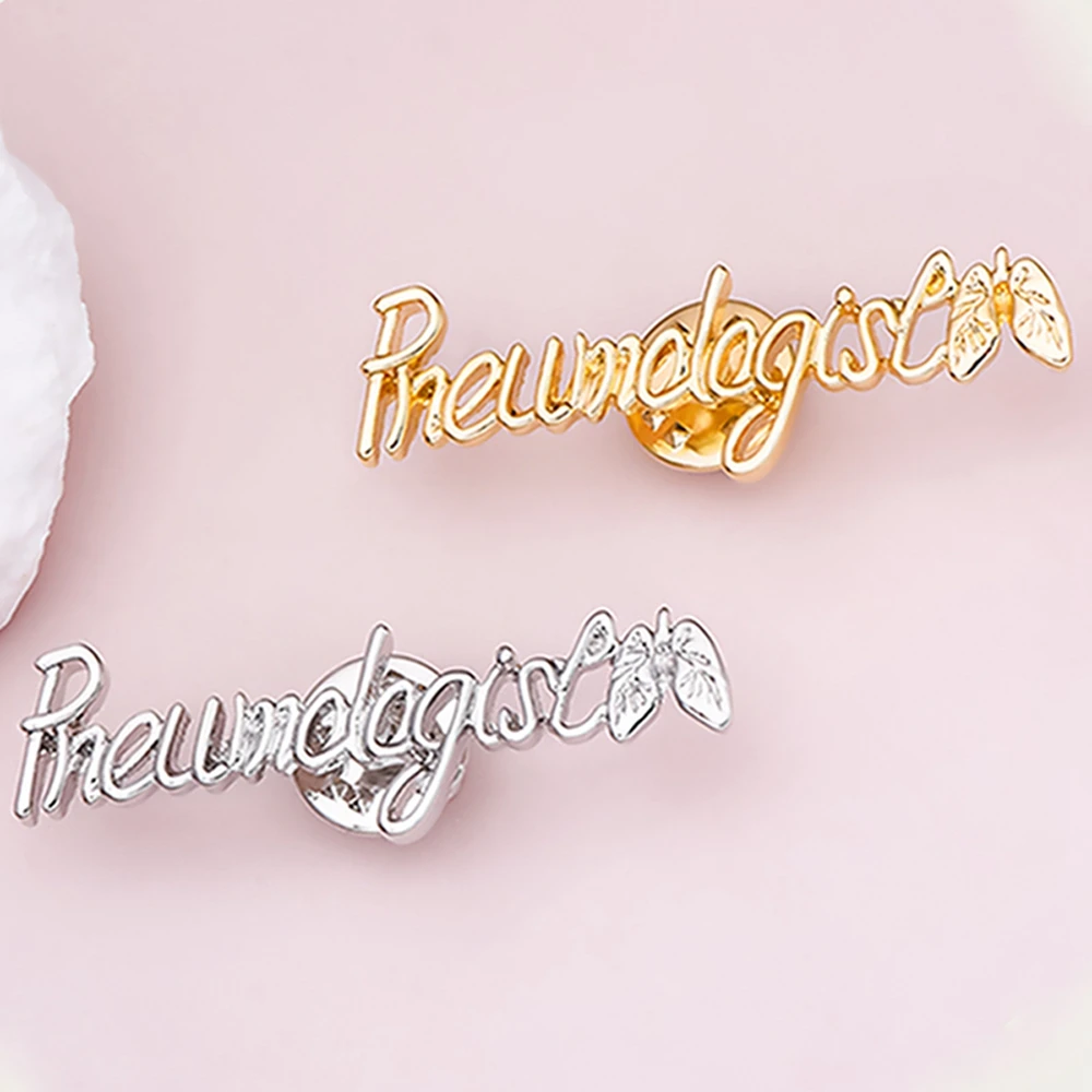 Catuni Pneumologist Medicine Pin Brooch Doctor Nurse Medico Mental Letters Medical Bag Lapel Backpack Badge Accessories Gifts