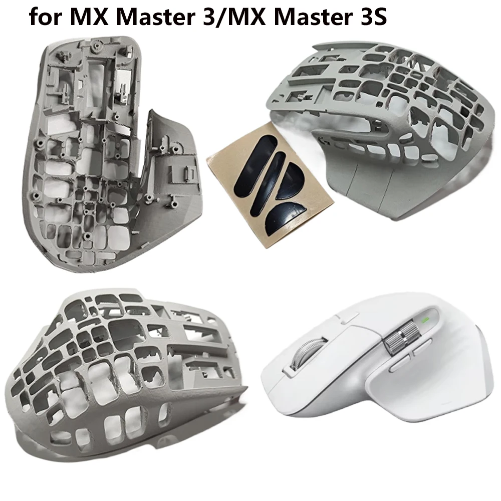 

Mouse Upper Shell Mouse Parts for MX Master 3S Replacement Housing For MX Master 3 Top Shell Cover Case + Feet Pad Stickers