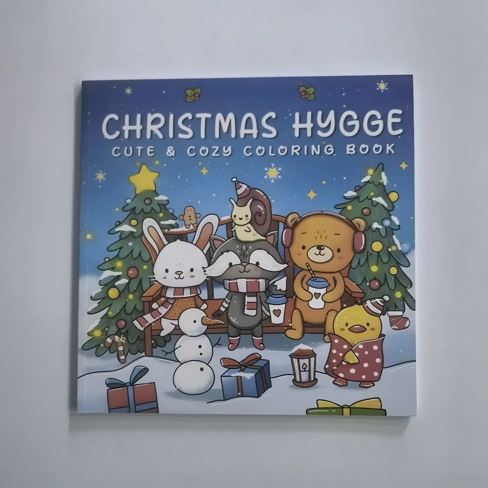 Christmas Hygge Cute & Cozy Coloring Book for Adults Cute Drawing Book Perfect Gift for Party and Birthday