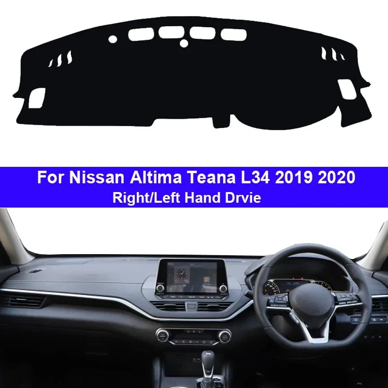 For Nissan Altima Teana L34 2019 2020 Car Accessories Protective Pad Dashboard Cover Silicone Non-Slip Mat Sunshade