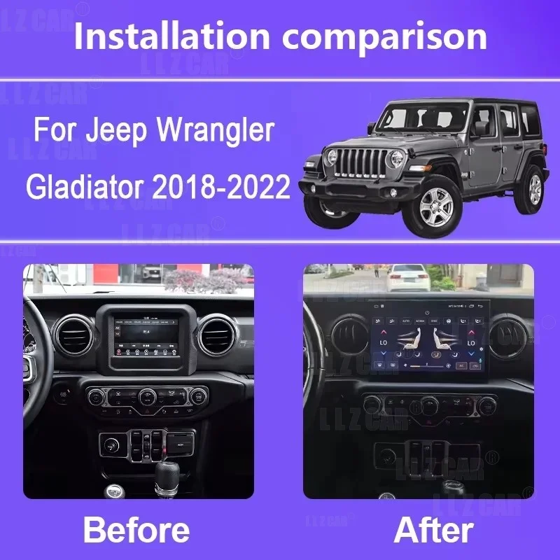 For Jeep Wrangler 2018–2023 11.5