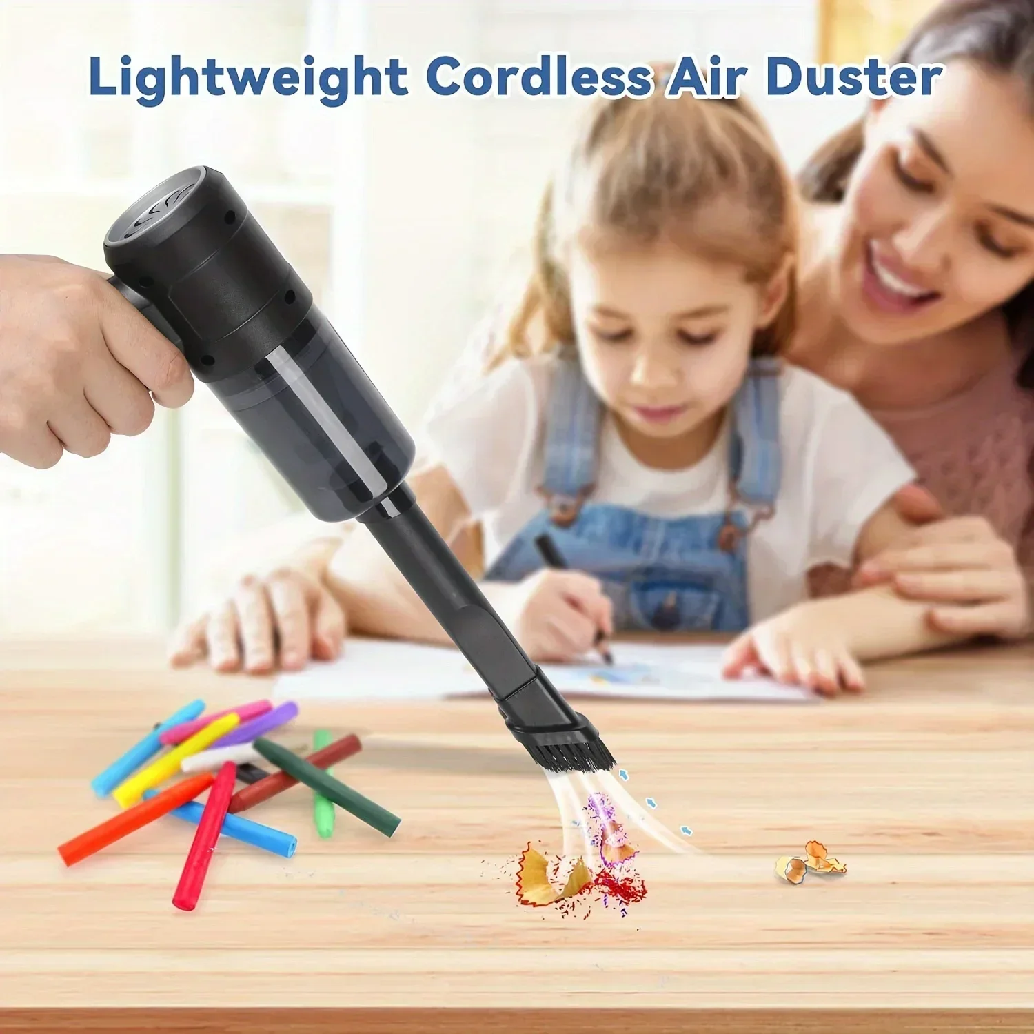 Portable Handheld VacuumCleaner EnhancedCycloneSuction, WirelessRechargeableWithStrongPower,EffortlessCleaningFor Cars, Offices