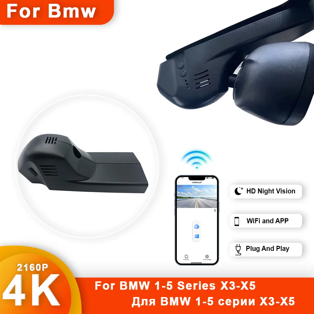 

For BMW F20 F40 F22 F23 F44 F45 F46 F30 F31 F34 G20 G21 F32 F33 F36 F10 F11 G30 F48 F39 F25 4K DashCam Car Camera Car Dvr