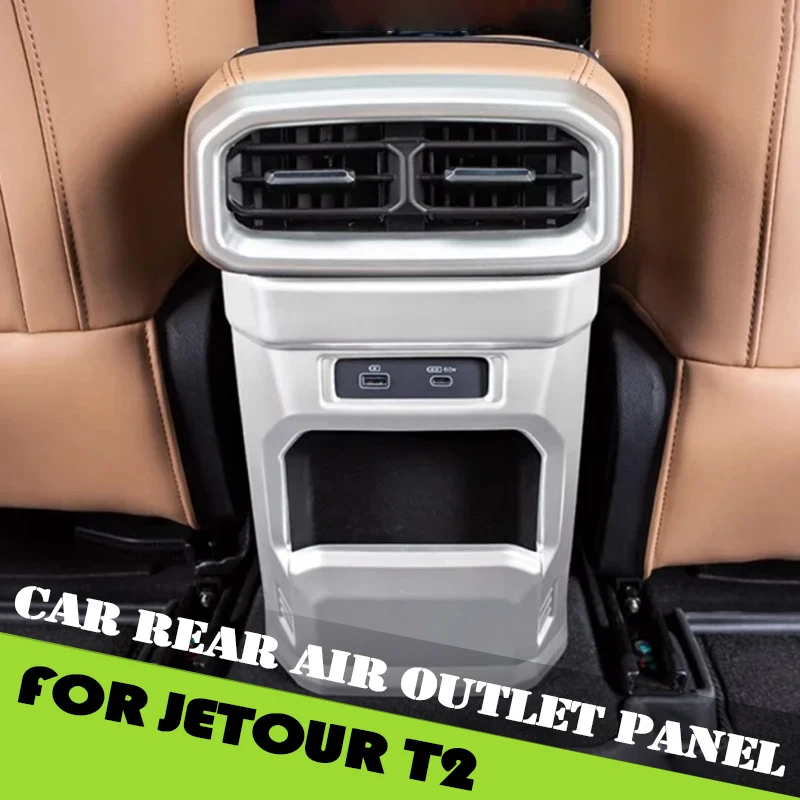 

Car Rear Air Outlet Panel Fit for Jetour Traveller T2 2023 2024 2025 Modified Rear Air Outlet Anti-kick Pad Car Accessories