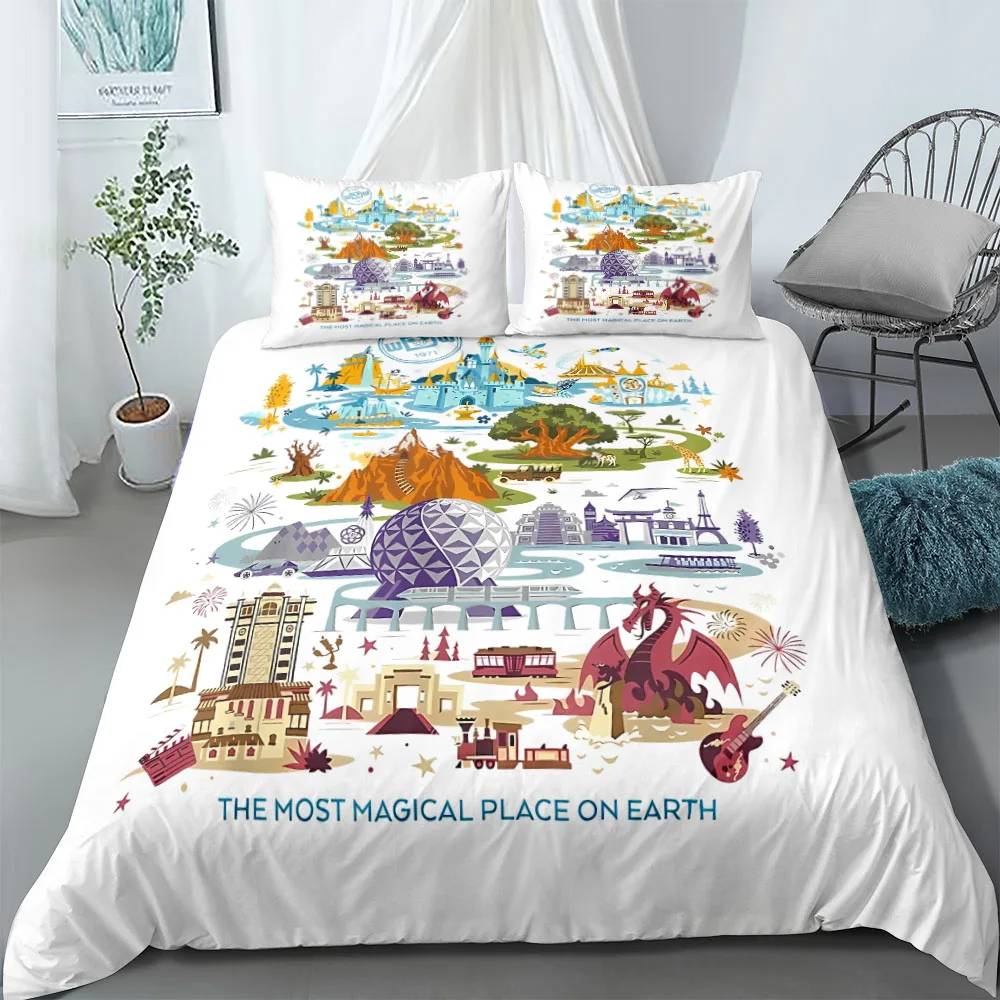 Magical Land Duvet Cover Set EU Single Double King US Twin Full Queen Size  Bedclothes