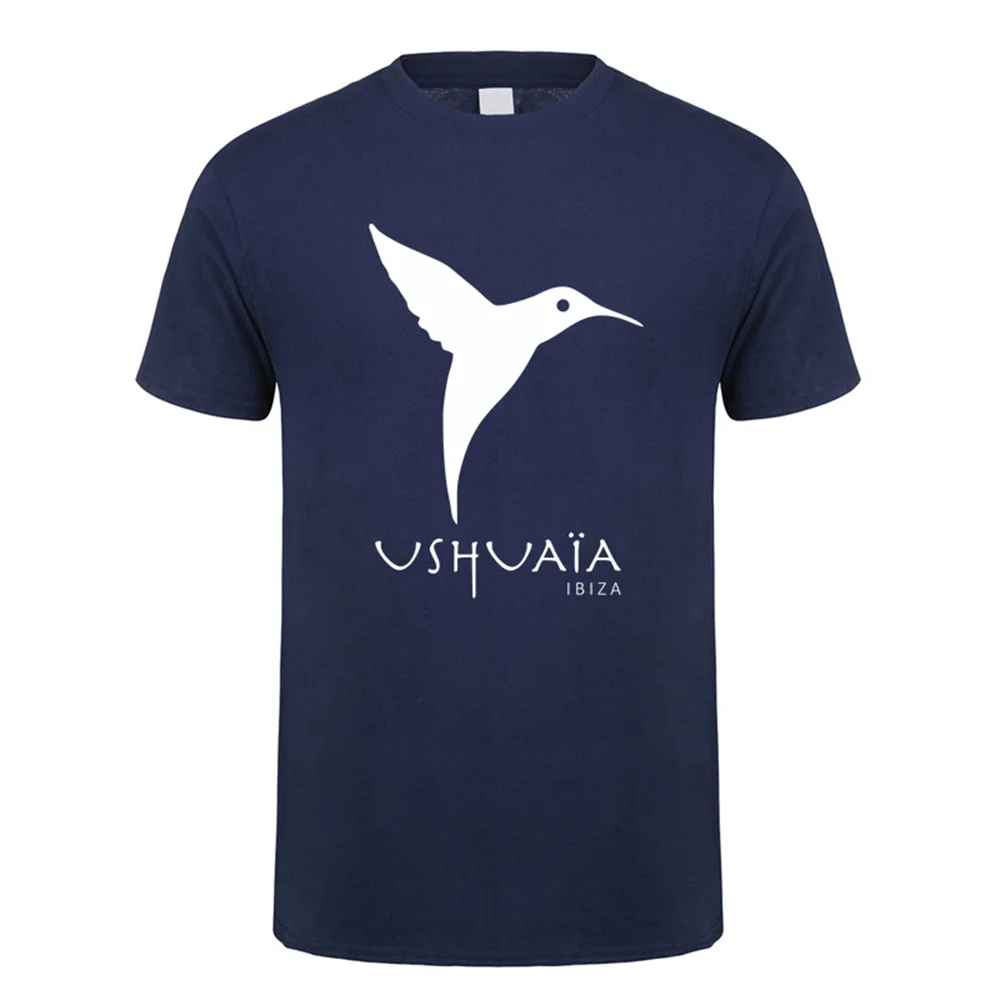 Ushuaia Ibiza T Shirt Summer Men Cotton Short Sleeve Tshirts Gift Man Tee Tops LH-563