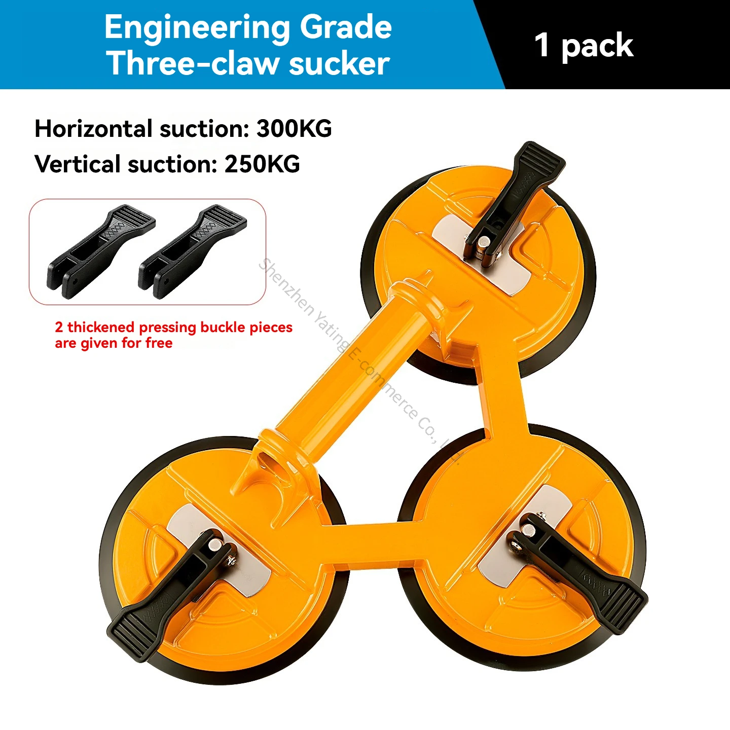 

Vacuum Extractor Glass Suction Cup with Three Claws for Strong Suction Heavy-duty and Powerful Floor Tile Installation Handling