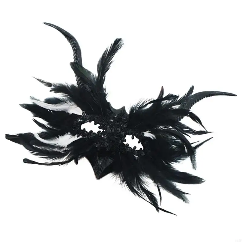 Masque mascarade B95F pour femmes, masque Mardi Gras, masque carnaval vénitien, masque fête d'halloween, fournitures