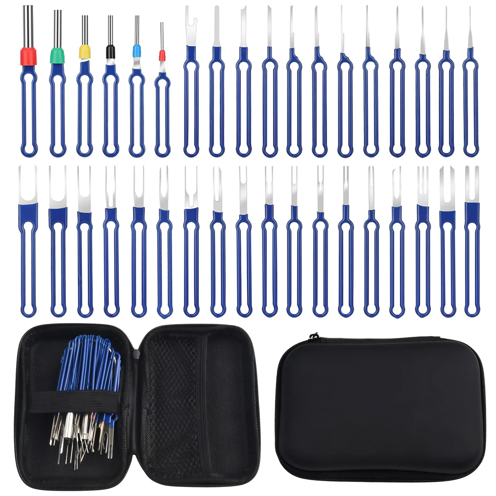 36pcs Electrical Connector Terminal Removal Tool Kit Car Electric Pin Remover Wire Extractor Tooling Set Automotive Repair Tools