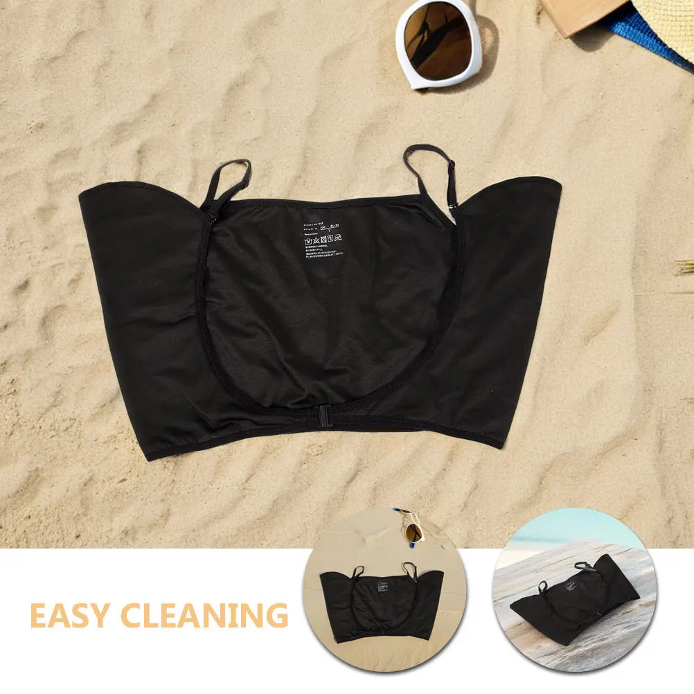 Camisetas interiores absorbentes del sudor para mujer: almohadillas para el sudor ligeras, transpirables, reutilizables, para las axilas y la espalda, lavables para la playa de verano, 2 uds.