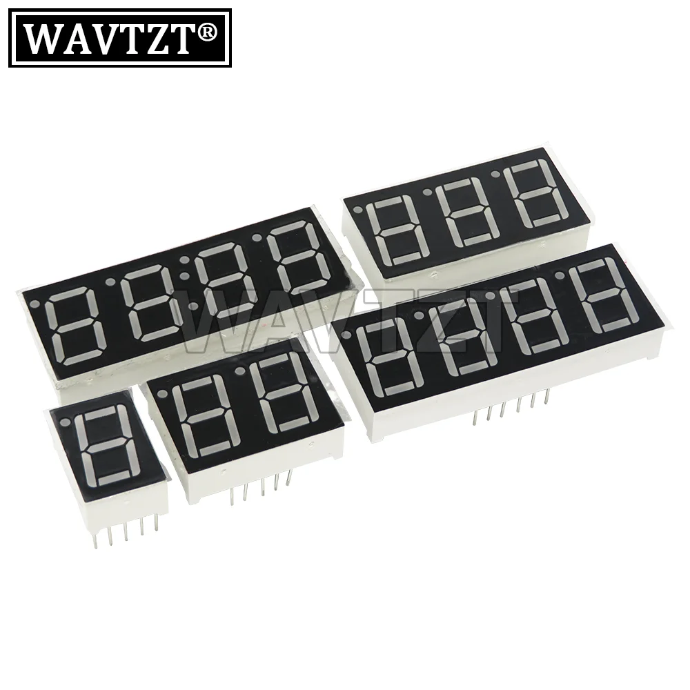 Tubo digital com 12 agulhas LED vermelho Display, cátodo comum como tempo vermelho, 1 bit segmento, 1 bit, 2PCs, 3 bit, 4 bit, 0,56 pol, 2PCs