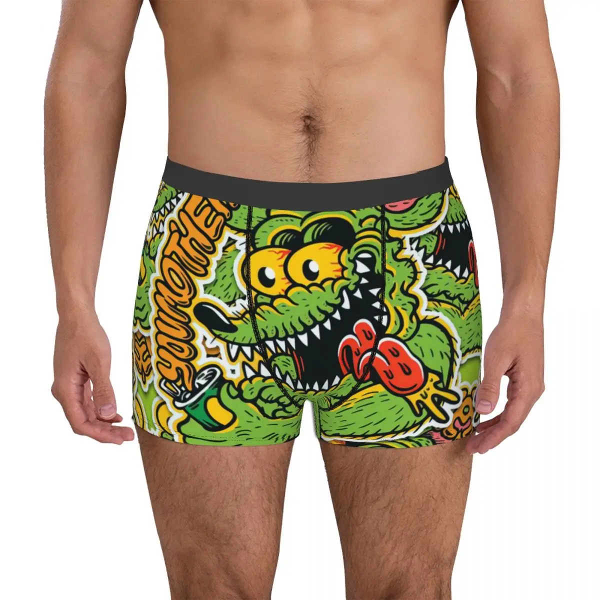 

The Rat Fink Men's Boxer Briefs Shorts Men Underpants Cartoon Anime Funny Men's Panties Soft Underwear For Men