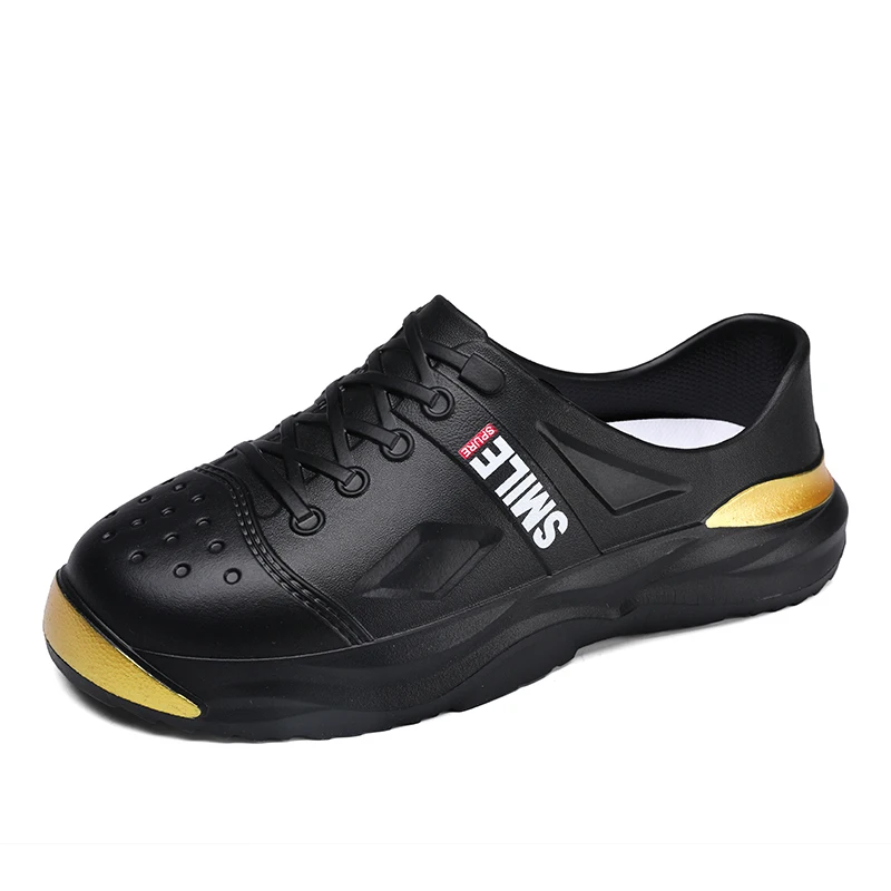 

2024 Unisex Frame Shoes Slip On Breathable Water Beach Sandals Lightweight Thick-Soled Casual Clogs For Men Women Big Size 36-45