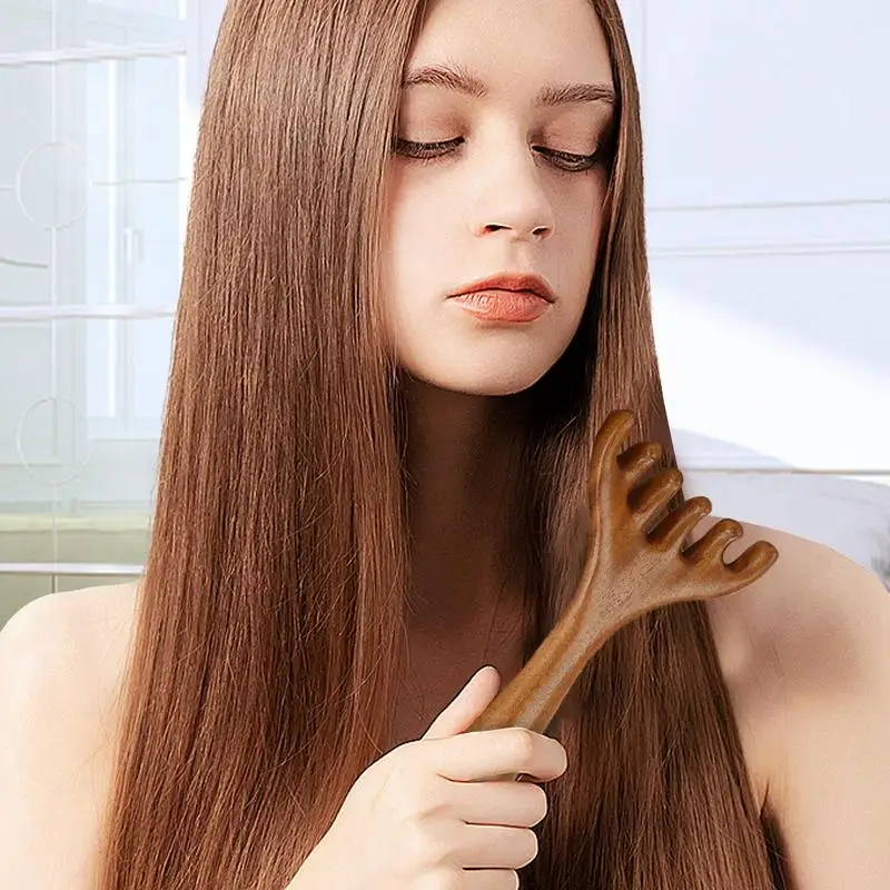 مدلك الرأس الأخطبوط تدليك فروة الرأس غوا شا رئيس الاسترخاء الإغاثة الإجهاد تحسين النوم تدليك فروة الرأس مشط محفز فروة الرأس #4