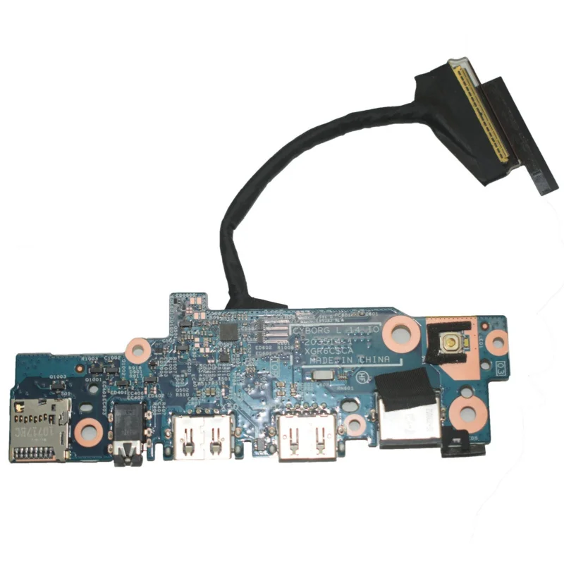 New USB Audio SD Card Reader RJ45 IO Board For Dell Latitude 3420 E3420 NF0202