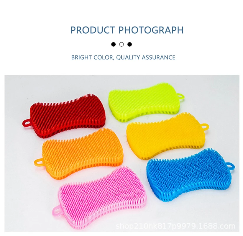 Multifunctional silicone dishwashing brush kitchen rags Household kitchen accessories