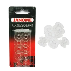 JANOME Plastic Bobbins x10 in Packet for All Janome Home Use Model 200122005 200122614