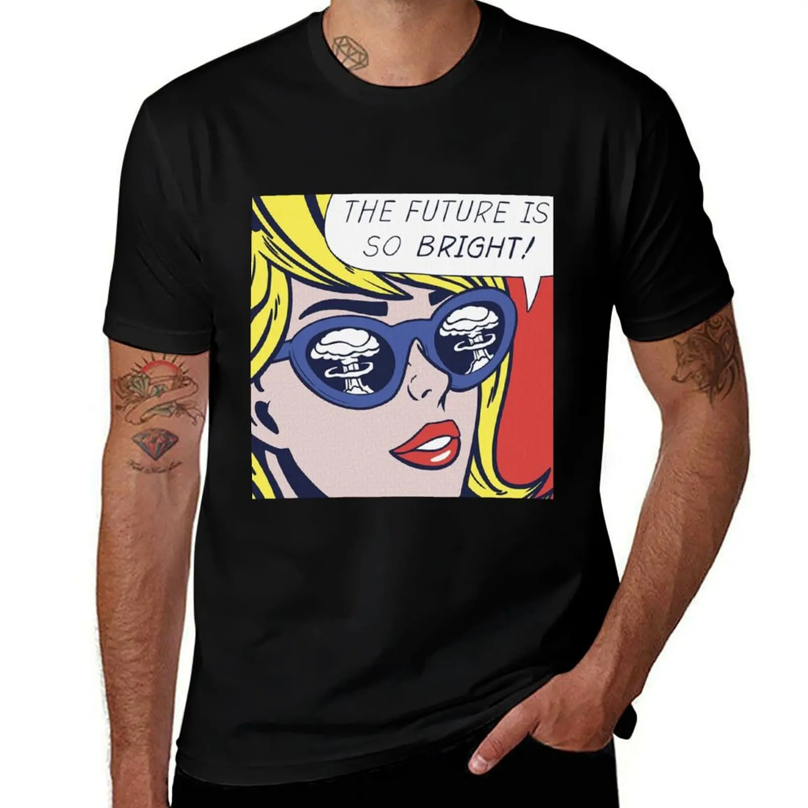 T-shirt Pop Optimistic Girl, t-shirt décontracté pour le travail