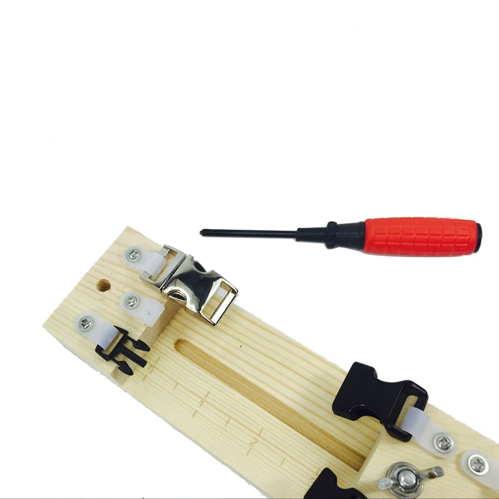 

Paracord Bracelet Wooden Frame Wristband Maker Kit Knitting Tool Adjustable Bamboo Wood High Quality Easy Use Bracelet