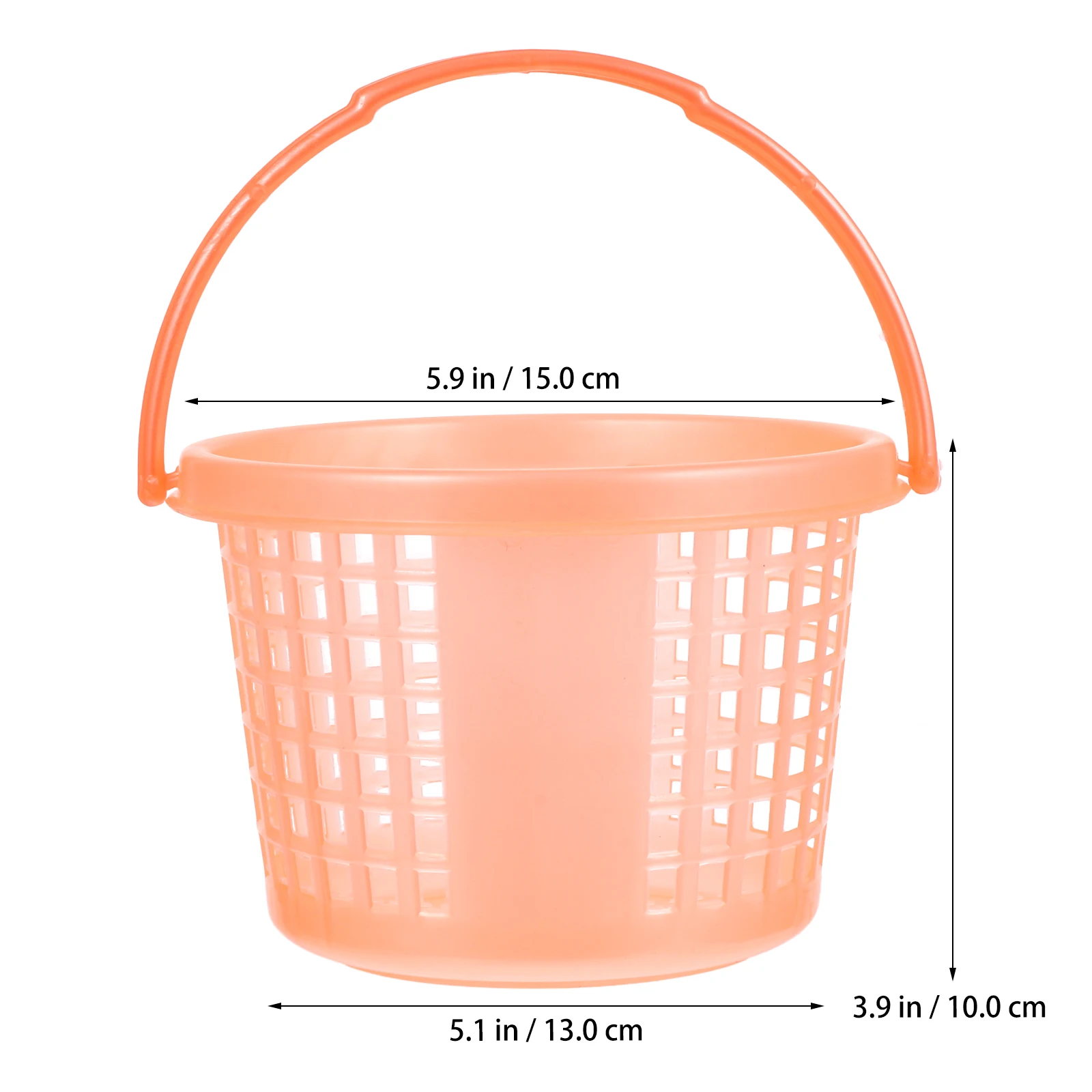 

10 Pcs Mini Plastic Fruit Baskets Vegetable Storage Basket Bright Small Basket Berry Picking Bucket Colorful Multi